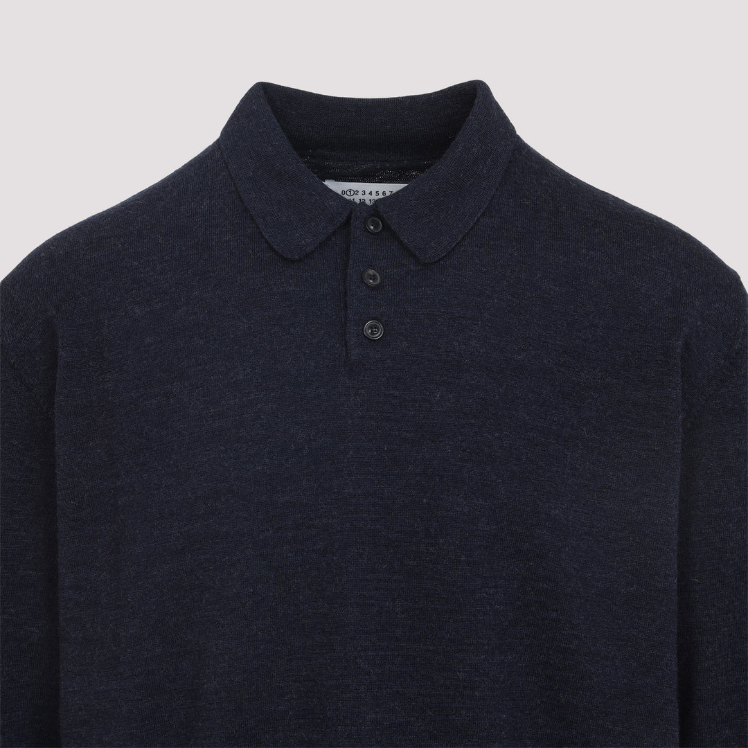 Maison Margiela Polo - Blue | 8bbcaea262f13d0cc9a547bff3d5641d92493ae5