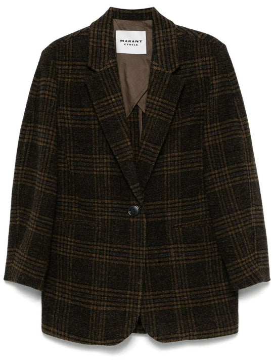 Gesina Check Wool Suit Jacket
