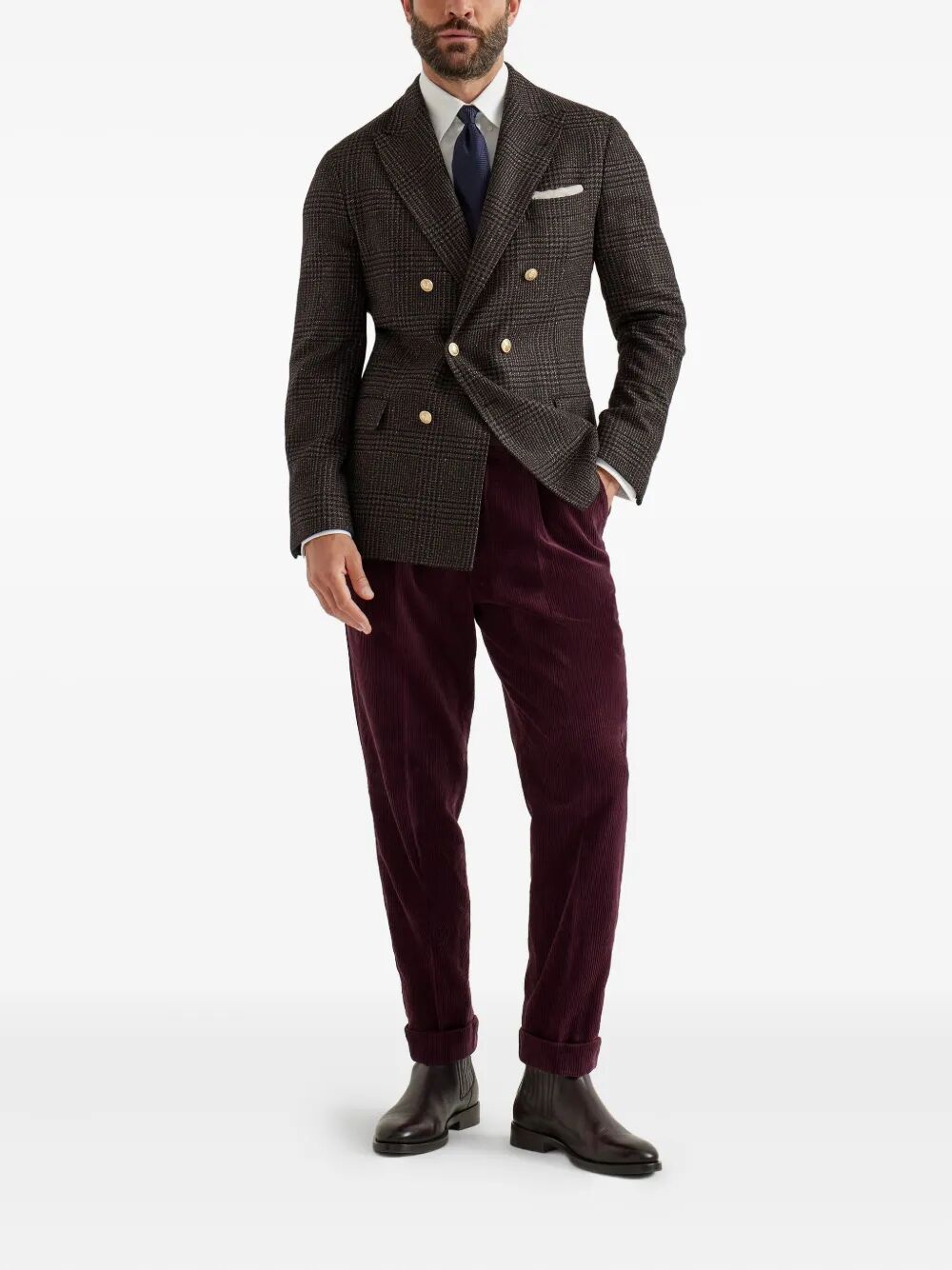 Brunello Cucinelli Blazer - Brown | f71efd1011fe75d7d5383820055e8db38179badc