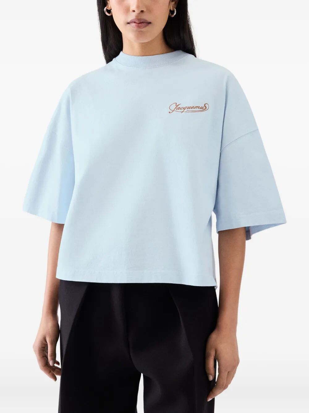 Jacquemus T-shirts - Blue | 36c639c4d2f6b5ff08219040defaac592e406ffb