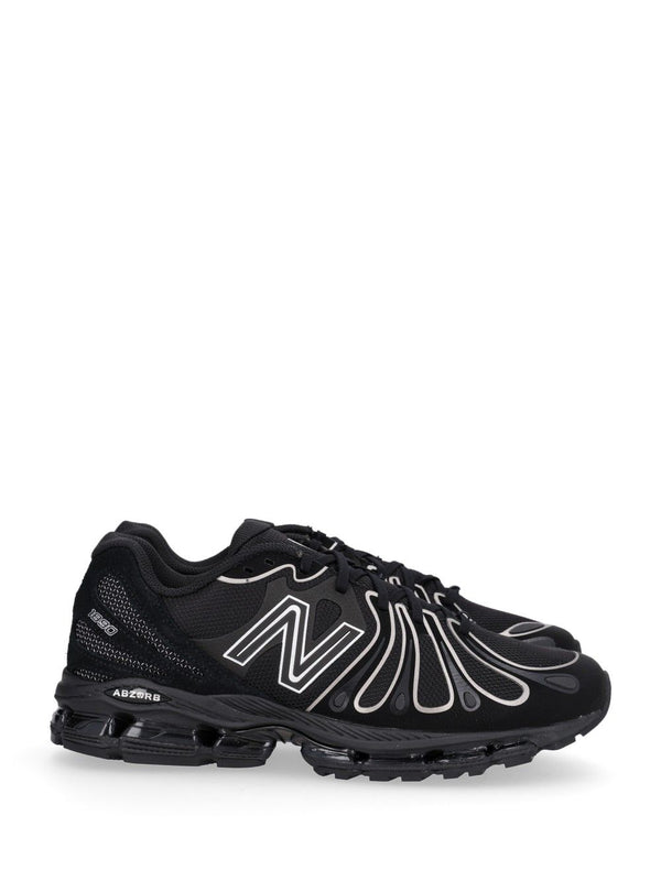 1890 Mesh+Suede+Tech Sneakers Black