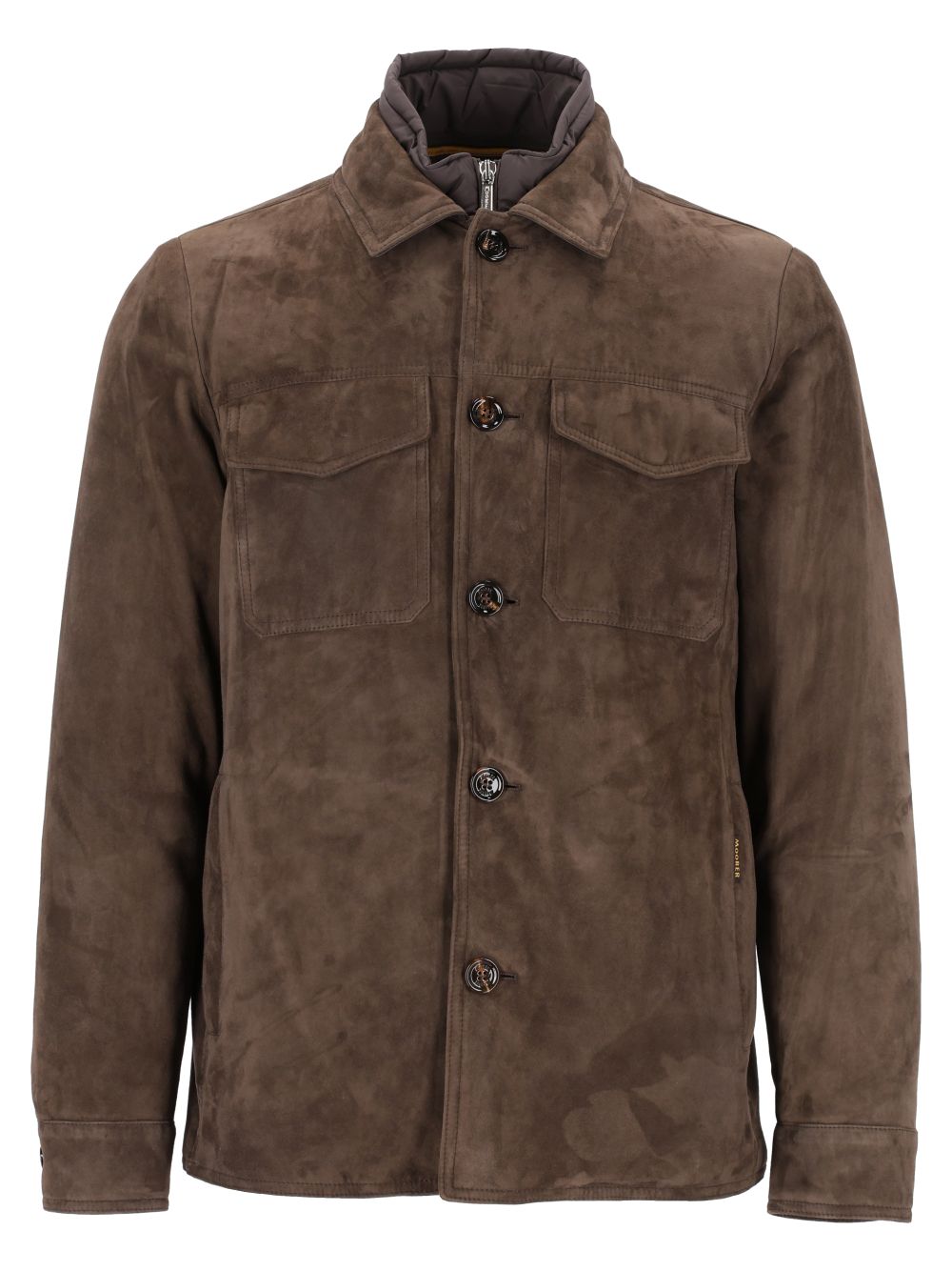 Moorer Torquato Suede Jacket Jackets - Brown | 38c548422244d1f352a00981fe283e84e6ad5fde