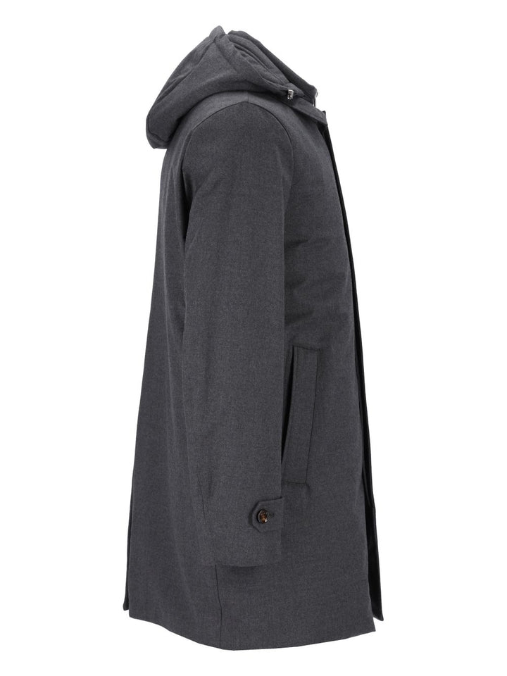 Moorer Ralli Wool And Cashmere-Blend Coat Jackets - Grey | 7907e235b030428f4cc54aa5ba696dcb20b7e92a