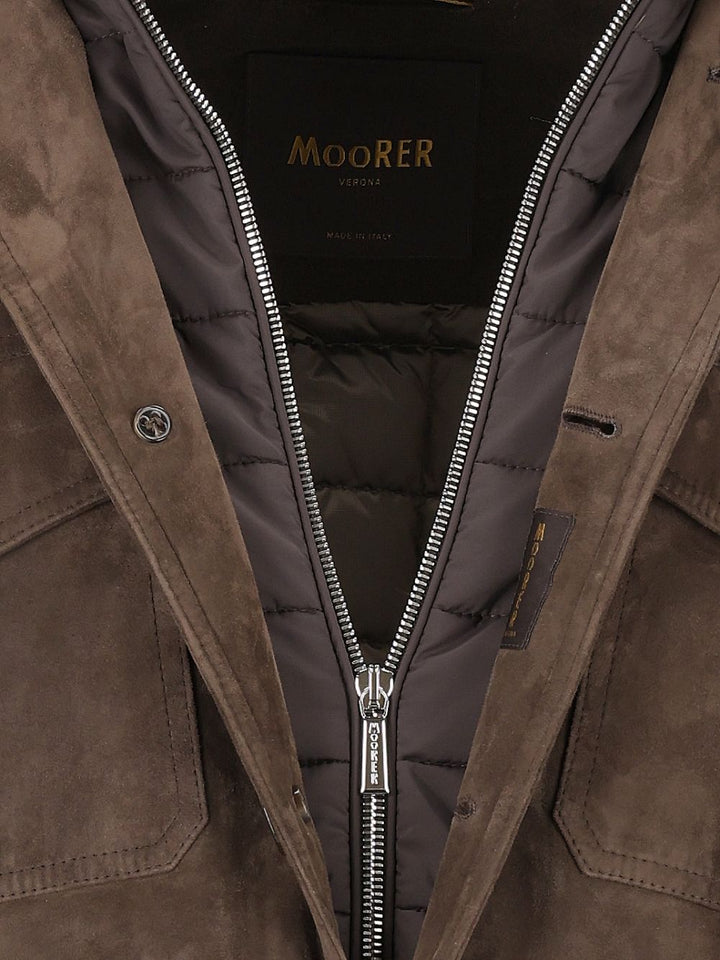 Moorer Torquato Suede Jacket Jackets - Brown | b8643f714078f814b30f55300688a6970b47418f