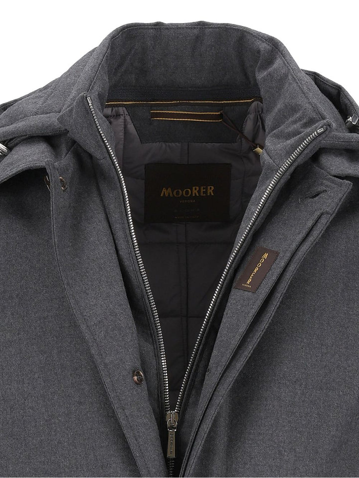 Moorer Ralli Wool And Cashmere-Blend Coat Jackets - Grey | a8281040cbfeb5c8c25a9b89e123d33c4d9fe5c5