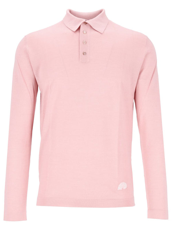Maglia Polo Lana Knitwear Rose