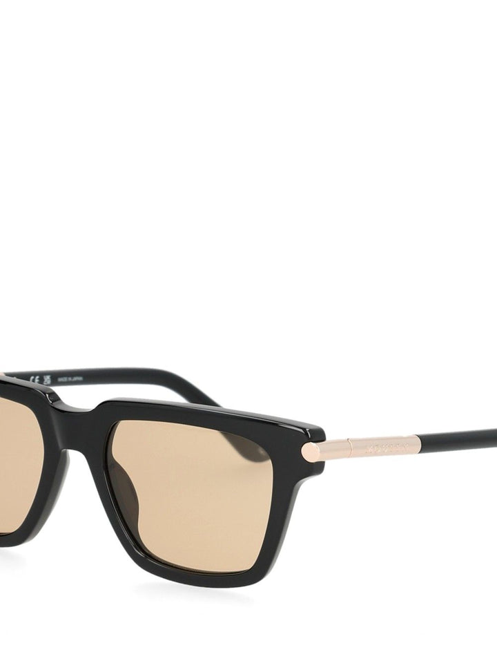 Mcqueen Square Acetate Sun Glasses - Black | 556f855fab3fbcd967bed2780f7c7db55e1d0a1e