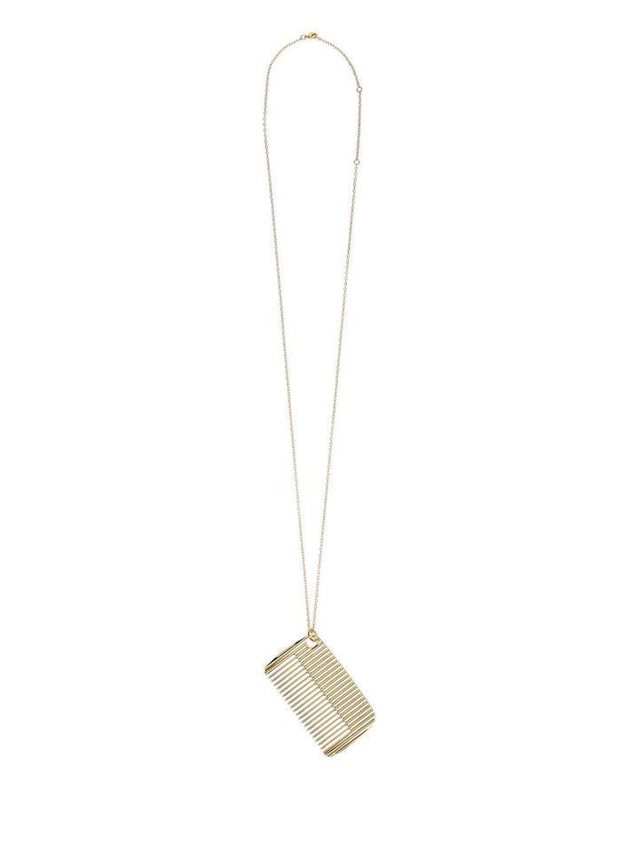 Ami Paris Comb Pendant Necklace Jewelry Gold