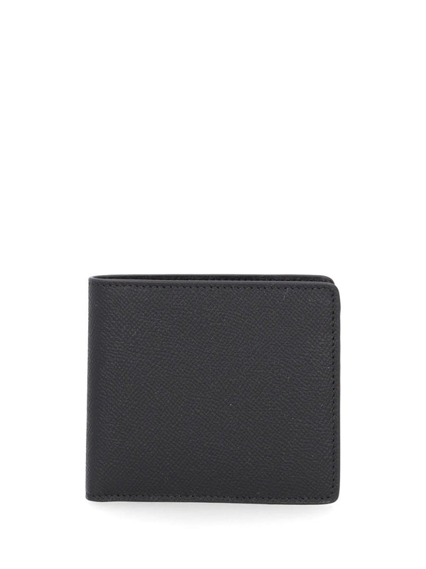 Slim Leather Wallet Wallets Black