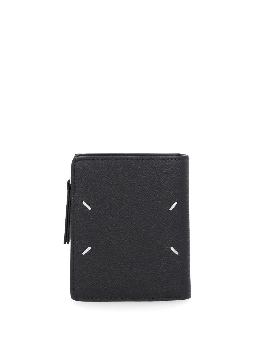Maison Margiela Compact Leather Wallet With Side Zip Wallets - Black | dc405fd0307b965745d329ed8f68f9e71abc5c8e