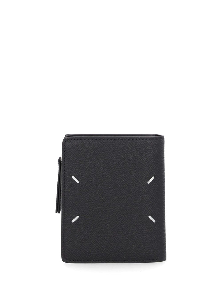 Maison Margiela Compact Leather Wallet With Side Zip Wallets - Black | dc405fd0307b965745d329ed8f68f9e71abc5c8e