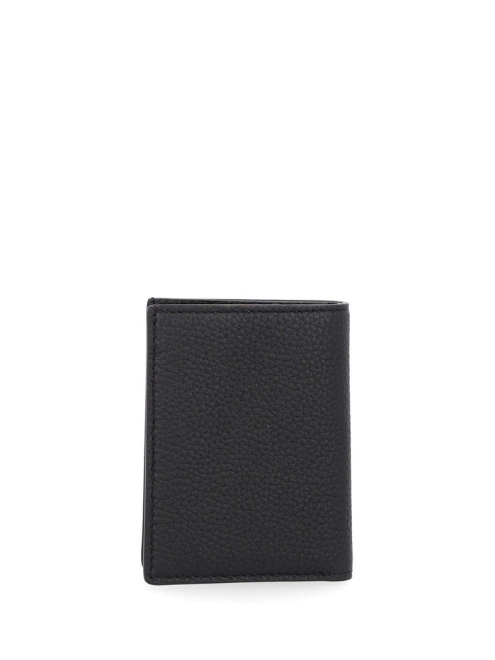 Tom Ford T Line Folding Leather Card Holder Wallets - Black | 1b90693be197c7d5c91edbdd85a23dd5cd439f8a