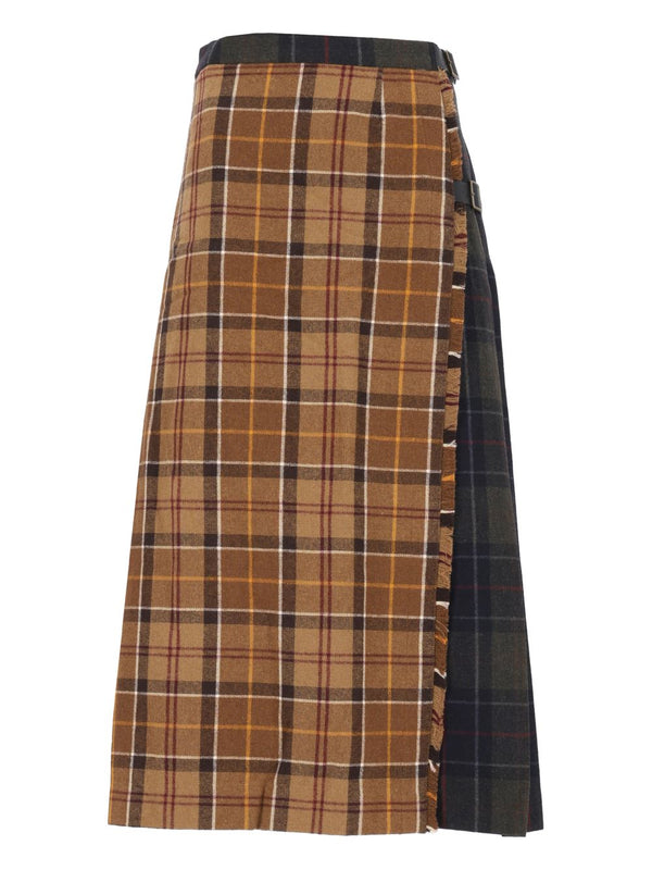 Hazelwood Midi Skirt Kilt 55%Polyester 43%Wool2%Elastane Skirts Multicolor