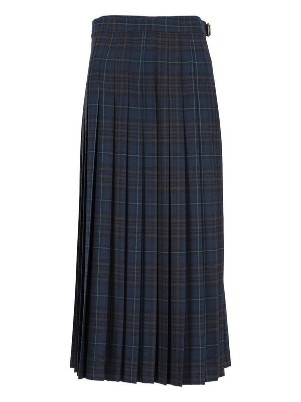 Elydia Check Kilt Skirt Skirts Multicolor