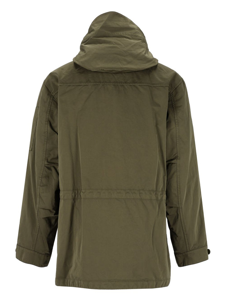 C.P. Company Outerwear Long Jacket In Micro Kei Jackets Green
