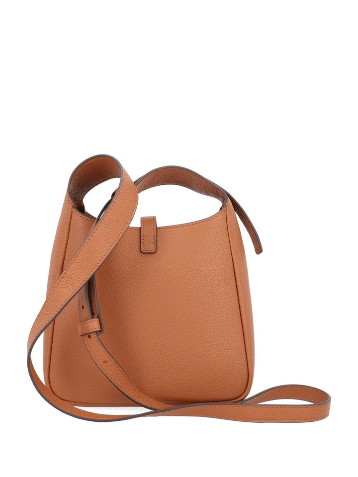 Tory Burch Miller Swing Leather Bag Brown