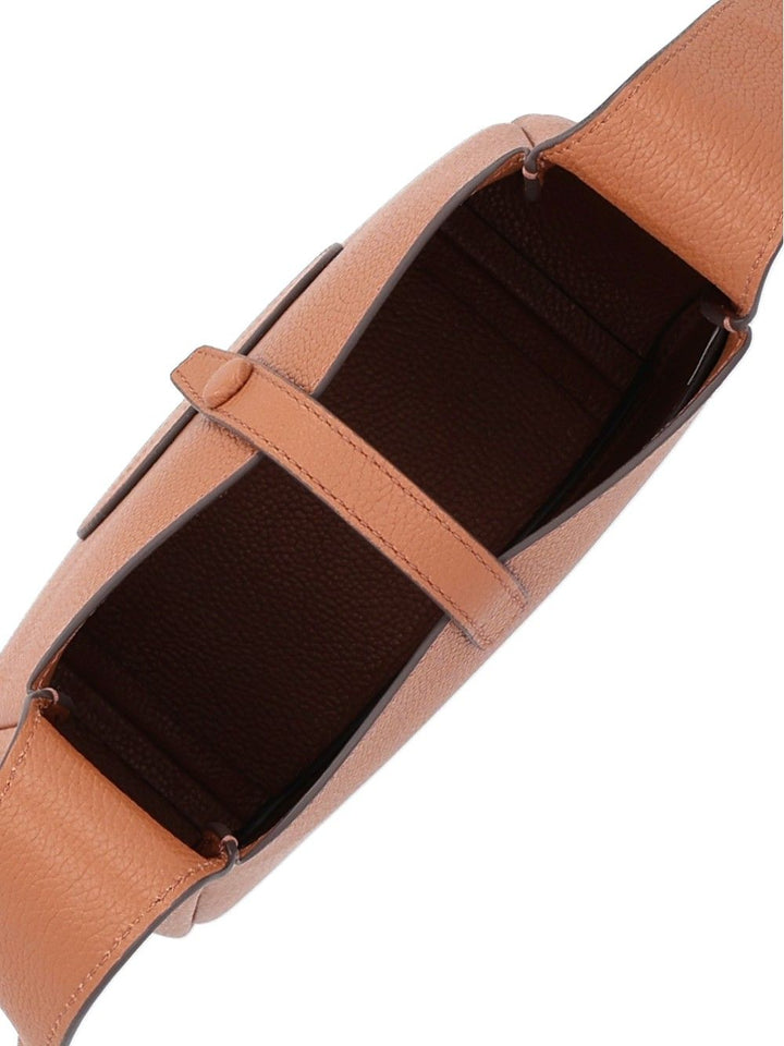 Tory Burch Miller Swing Leather Bag Brown