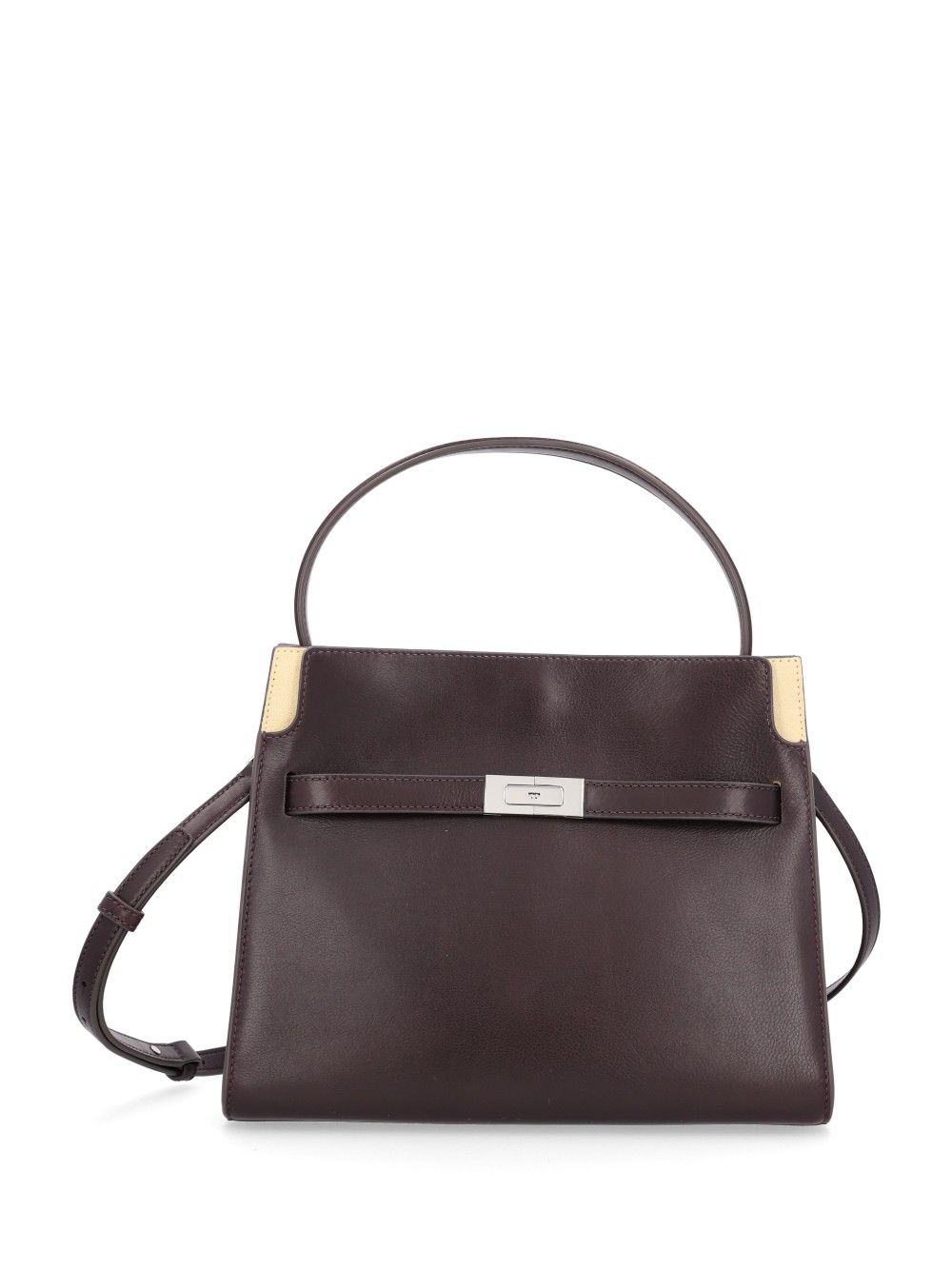 Tory Burch Lee Radziwill Small Double Bag Handbags - Brown | fde73408985af4998e3798b4af5f55a7b89b8ea3