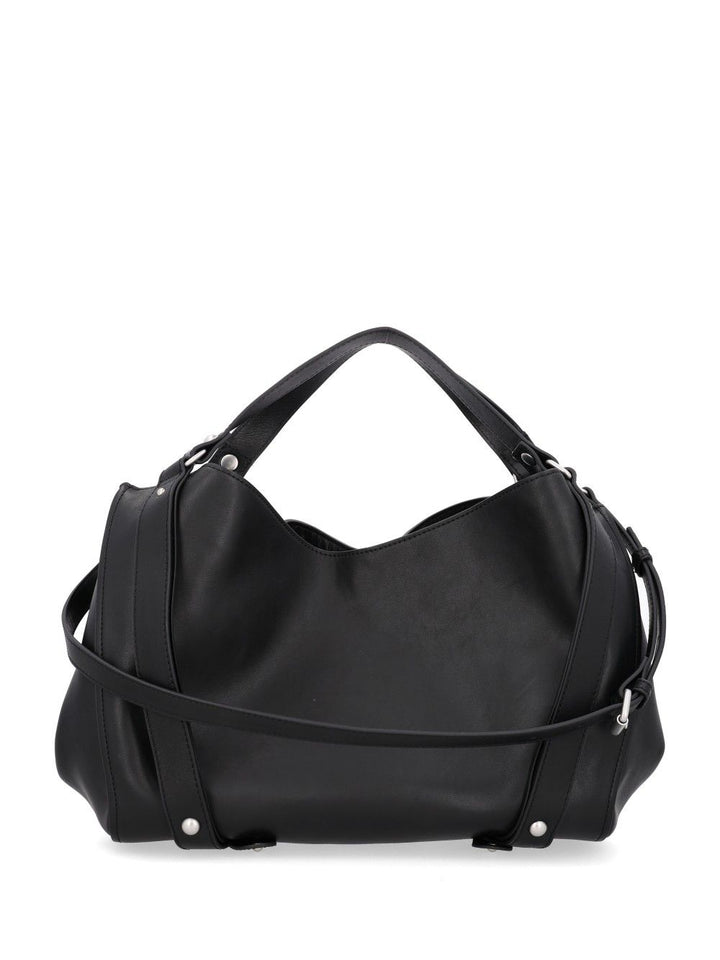 Diesel D-One Medium Leather Bag Black