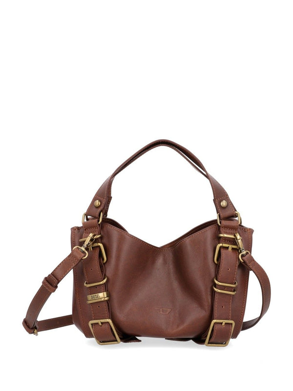 D-One Tophandle Small Shoulder Bags Brown