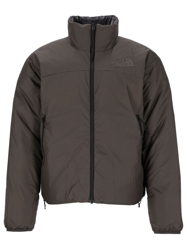 Reversible Nuptse Pertex Dark Brown Jacket Coats Bordeaux