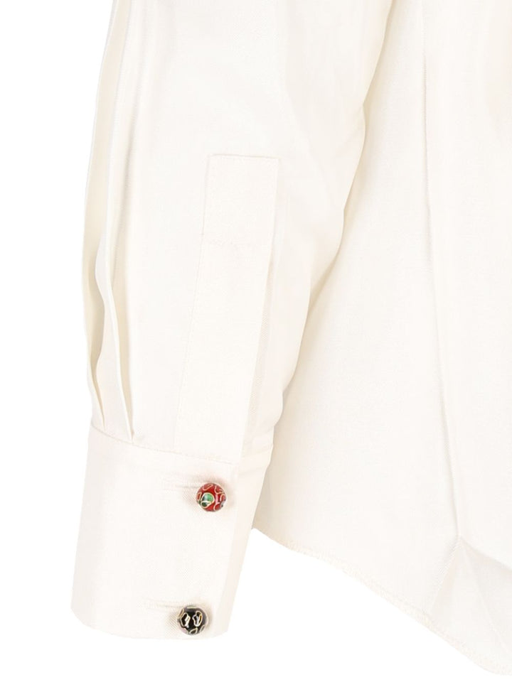 Hui Elegant Blouse Shirts White