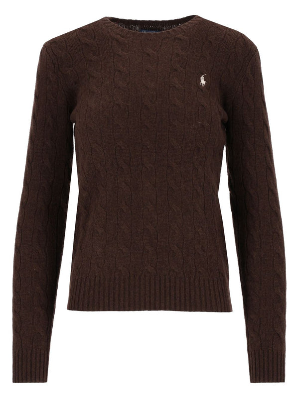 Cable-Knit Wool And Cashmere Crew-Neck Sweater Knitwear White