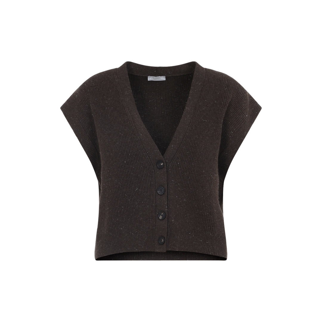 Peserico Cardigan - Brown | ff6c0e4e9a47a1d28e3fd573f1c3a1f6e1a56da9