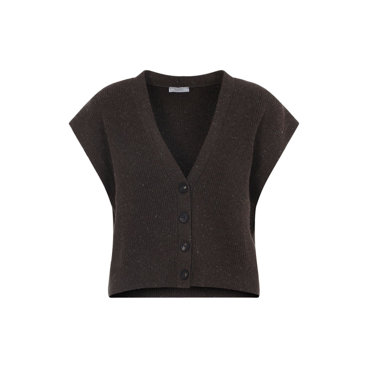 Peserico Cardigan - Brown | ff6c0e4e9a47a1d28e3fd573f1c3a1f6e1a56da9