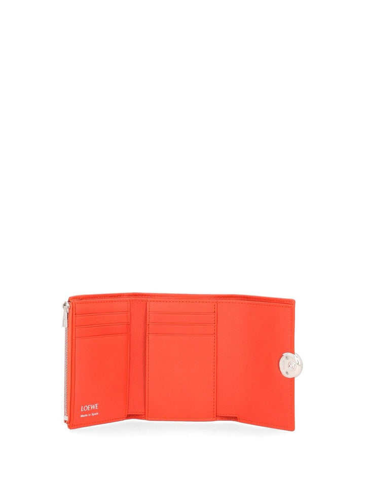 Loewe Pebble Wallets Orange