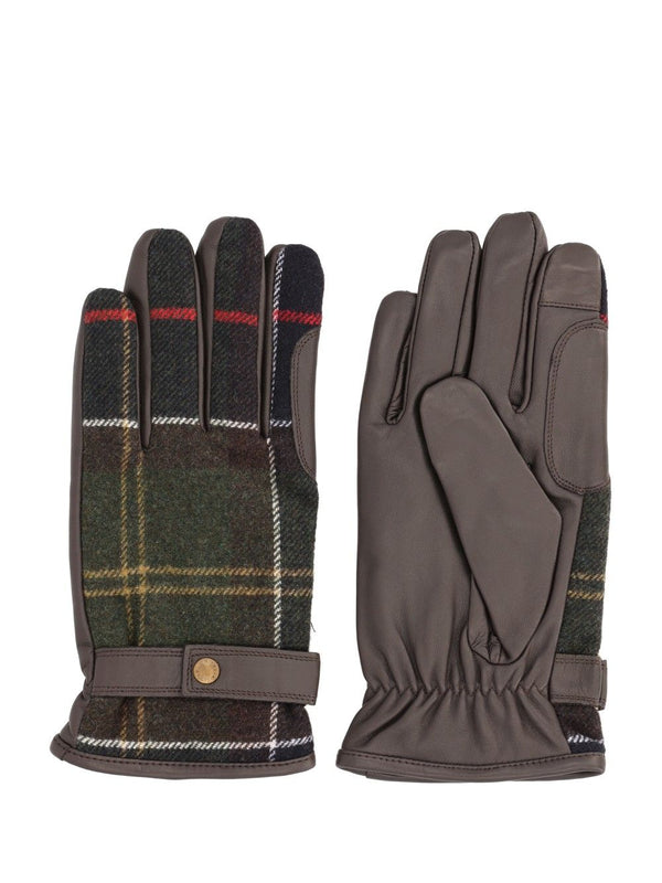 Newbrough Tartan Gloves Green