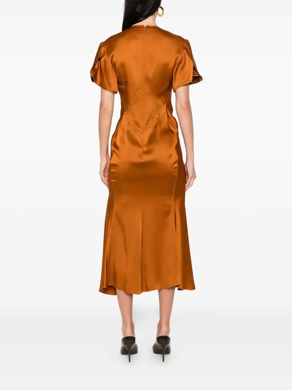 Victoria Beckham Midi dresses - Metallic | 5709d5f6c5b4859afb8ea50c03f3229aaf51befd
