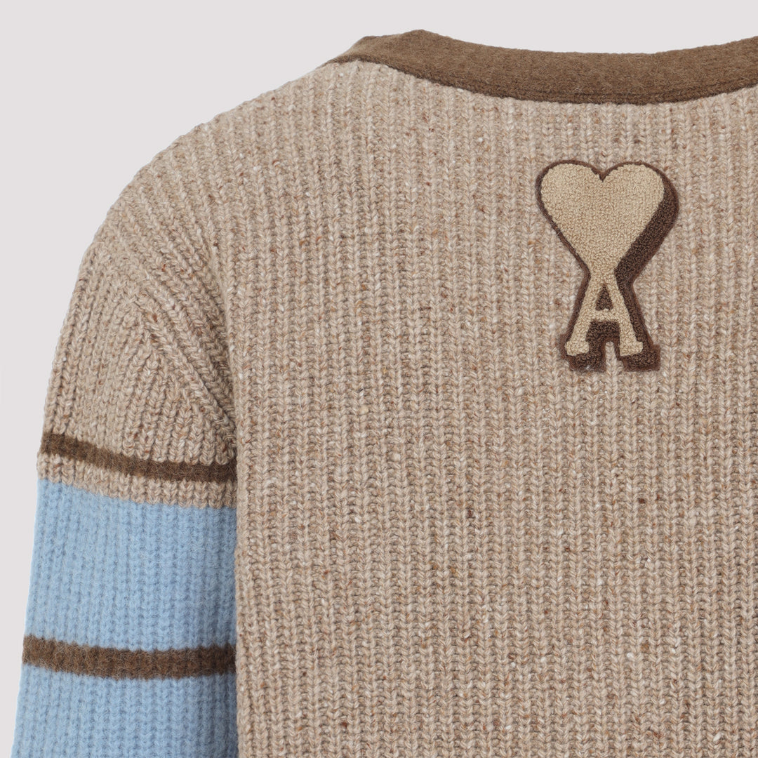 Ami Cardigan - Brown | 9ebee85d20cf0db31d980144b9c551f07a65fc96