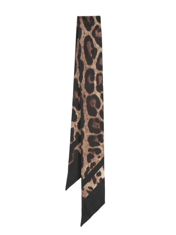 Leopard Print Twill Bandeau