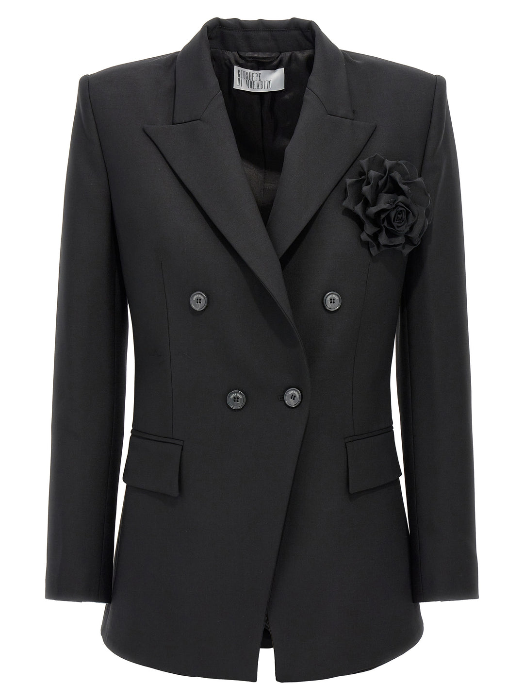 Double-Breasted Blazer Blazer And Suits Black