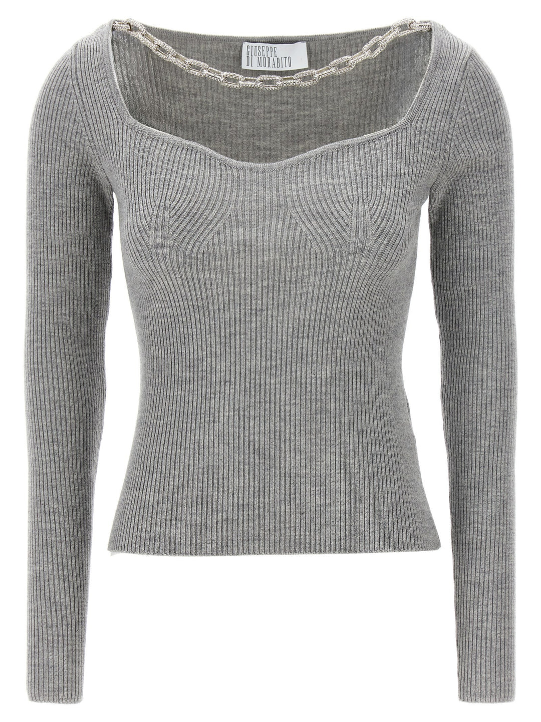 Jewel Chain Sweater Sweater, Cardigans Gray