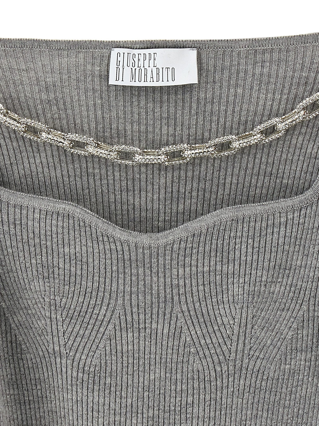 Jewel Chain Sweater Sweater, Cardigans Gray