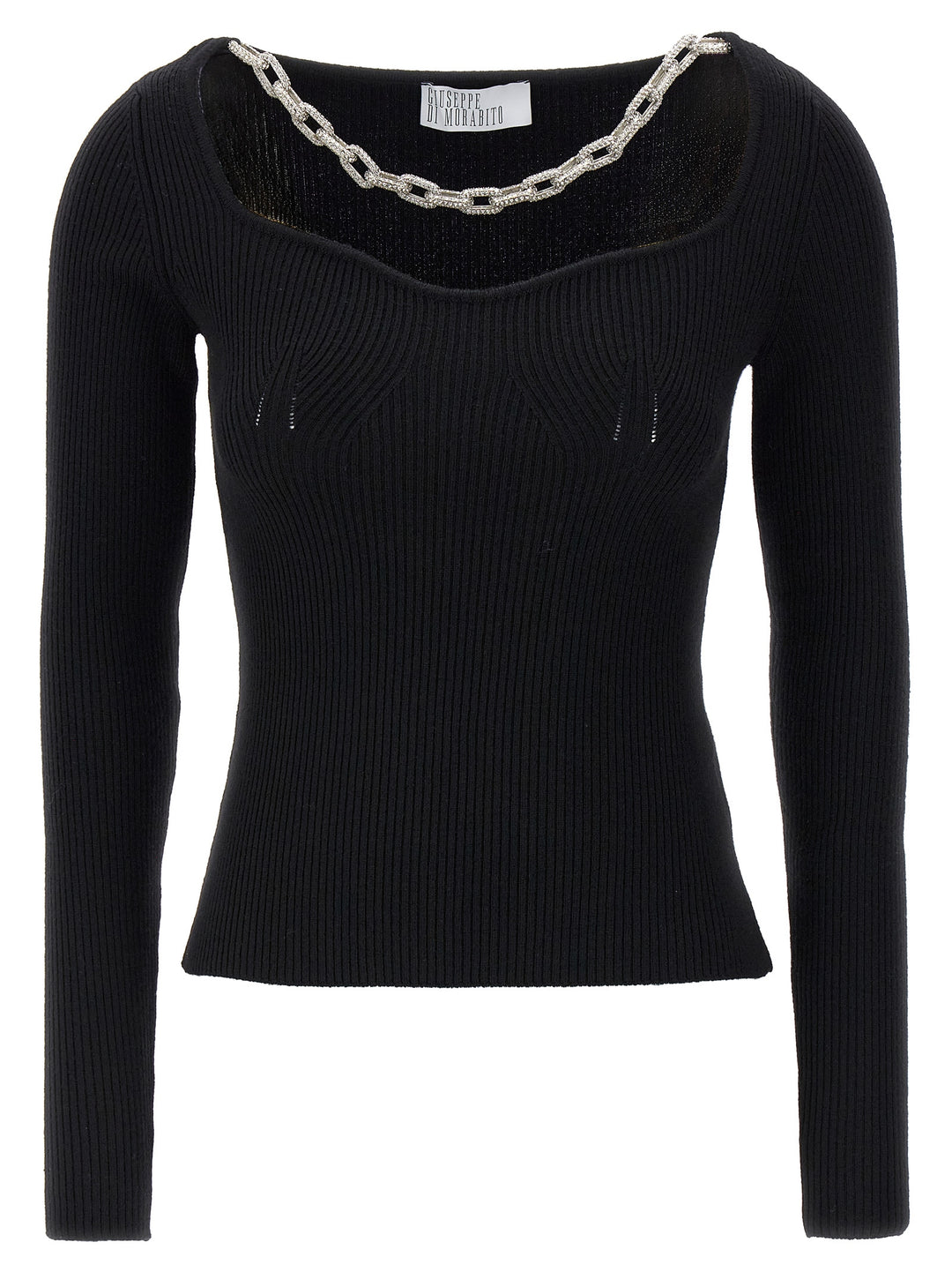 Jewel Chain Sweater Sweater, Cardigans Black