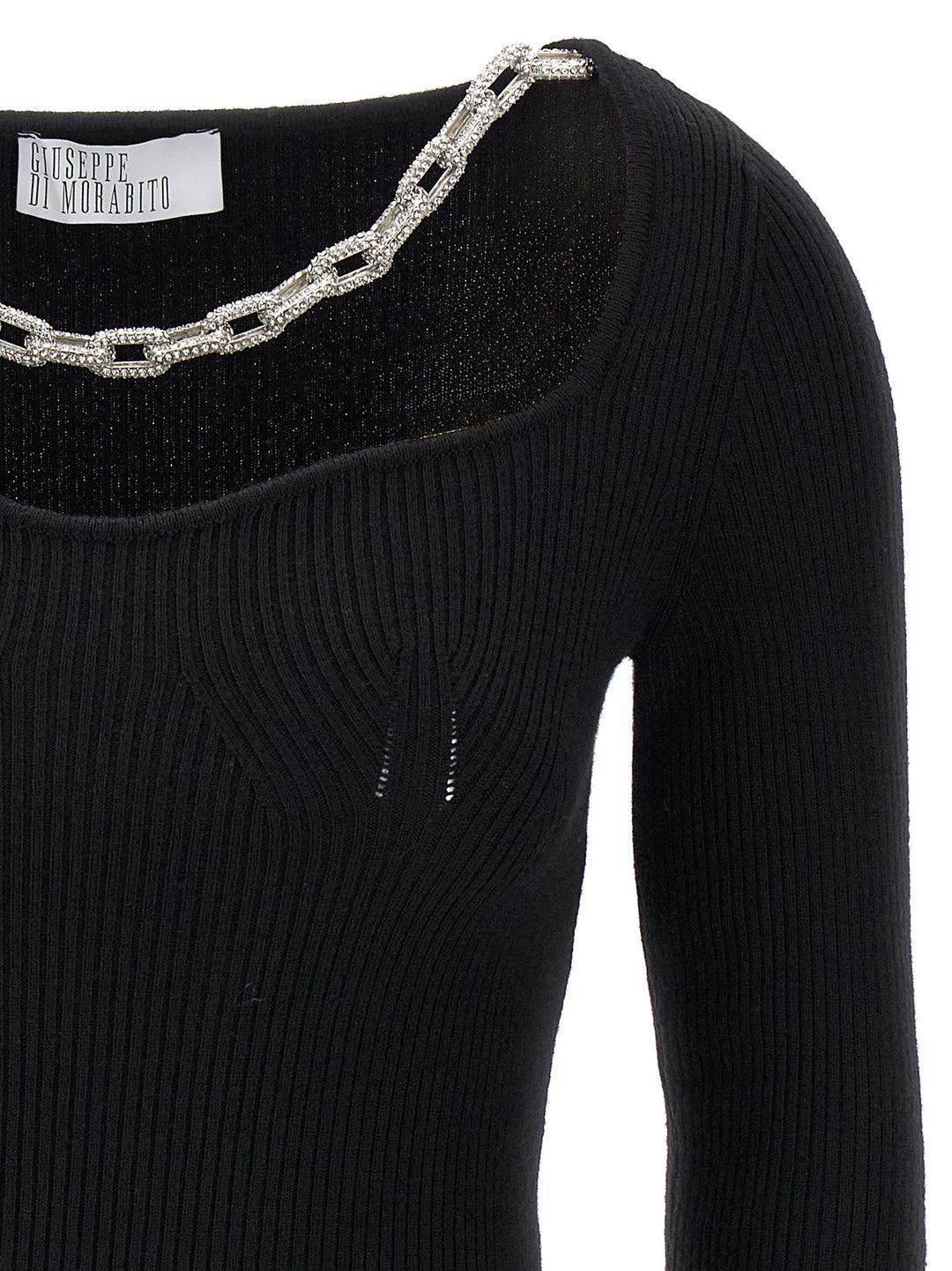 Jewel Chain Sweater Sweater, Cardigans Black