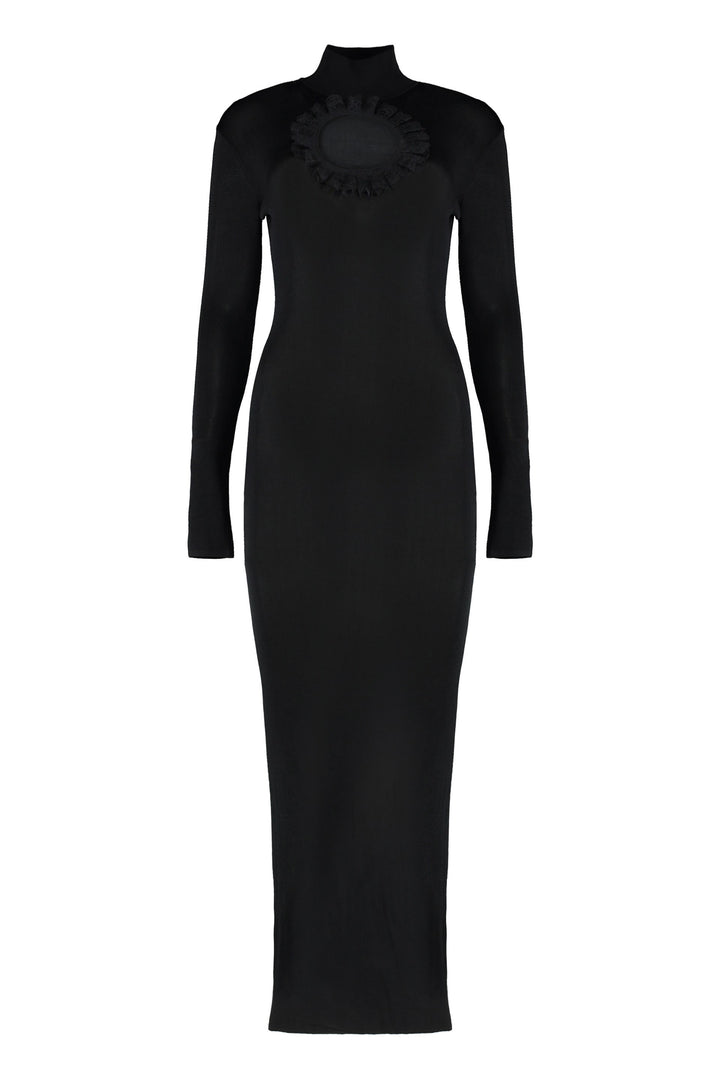 Knitted Maxi Dress Dresses Black
