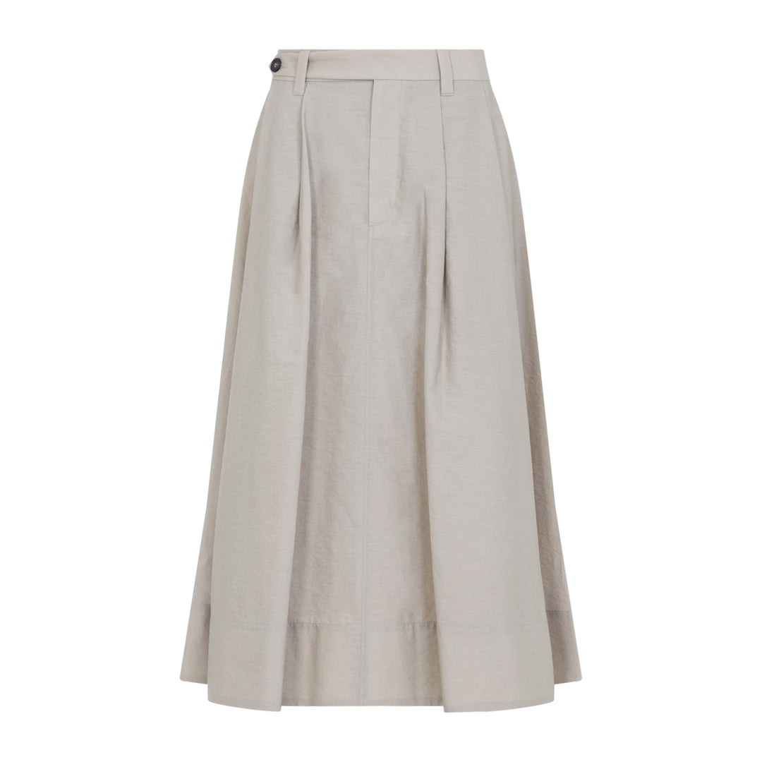 Brunello Cucinelli Midi skirts - Nude & Neutrals | 4dcea464b5835f648f89f2d269da7fd9213b73ff