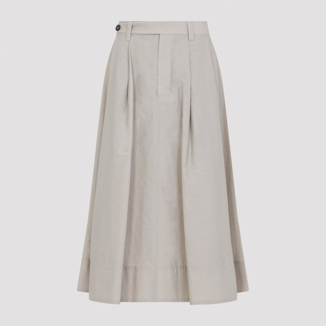 Brunello Cucinelli Midi skirts - Nude & Neutrals | e567e00aa9db551c32d43f0dbaa9fe9fb1ab53b1