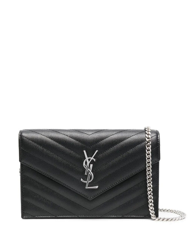 Cassandre Envelope Chain Wallet In Grain De Poudre Leather