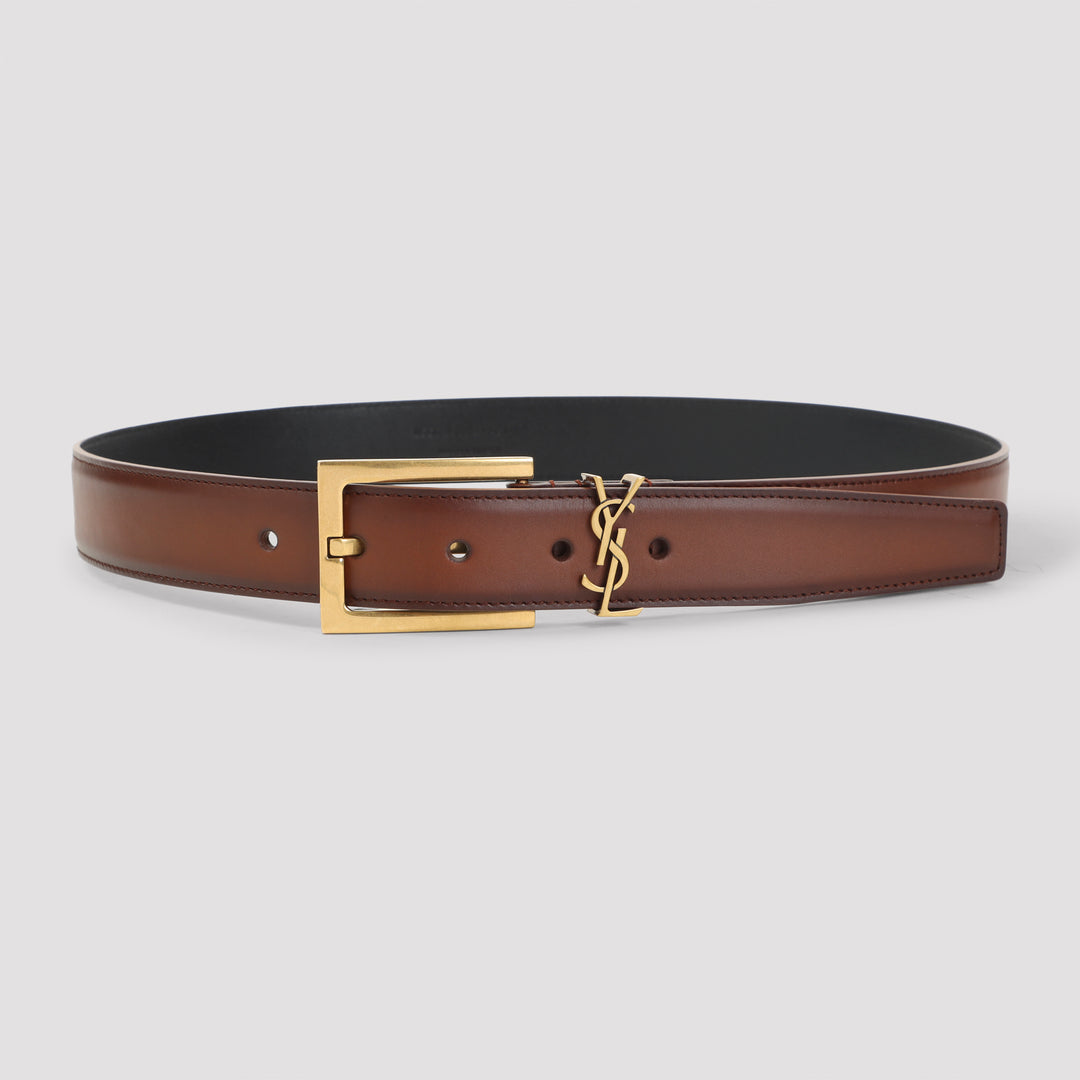 Saint Laurent Belts - Brown | ad3fd5f07f2d074a7936fe8ff430b6f78d576203
