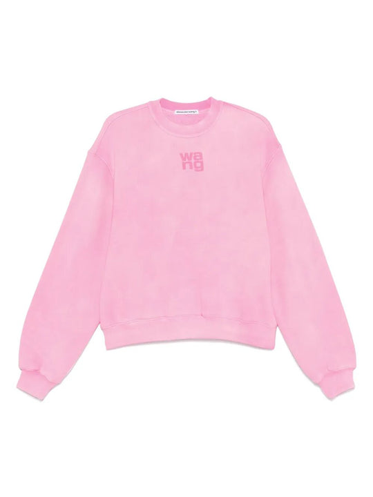 Puff Logo Sweatshirt In Structured Terry