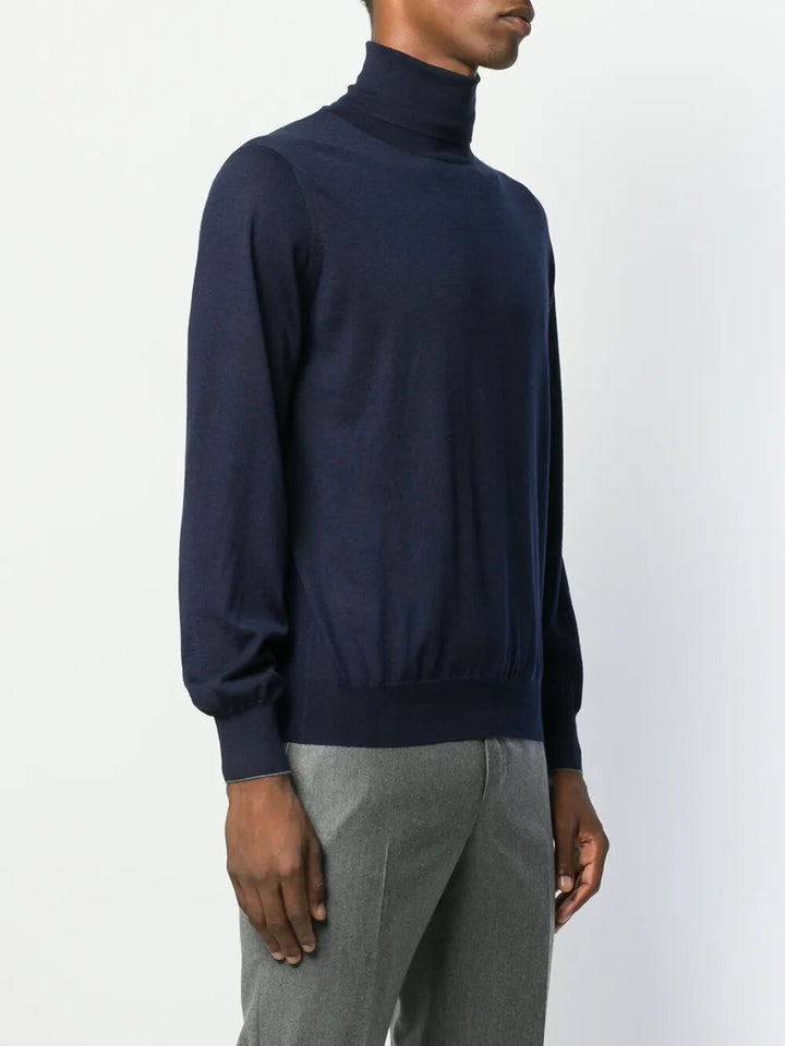 Brunello Cucinelli Turtle neck - Blue | 91a6609db73c693e2cc819776ce15e549ad8d176