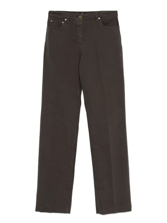 Straight Leg Denim Trousers