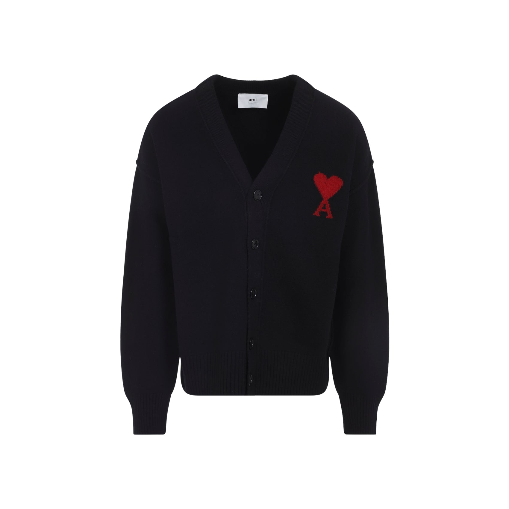 Ami Paris Cardigan Black | Wanan Luxury