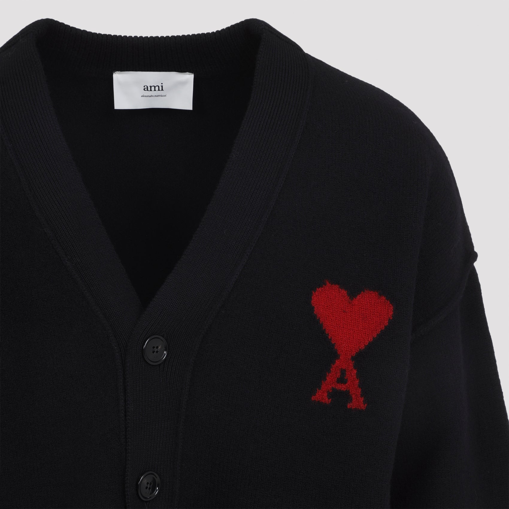 Ami Paris Cardigan Black | Wanan Luxury