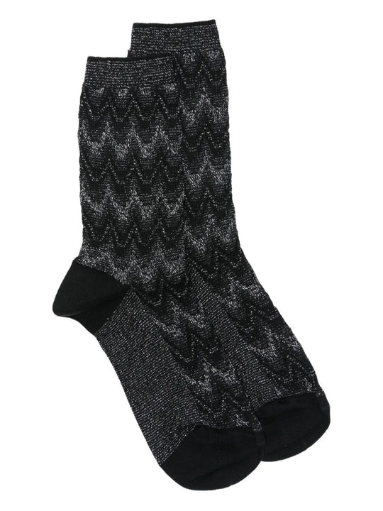 Zig-Zag Cotton Socks